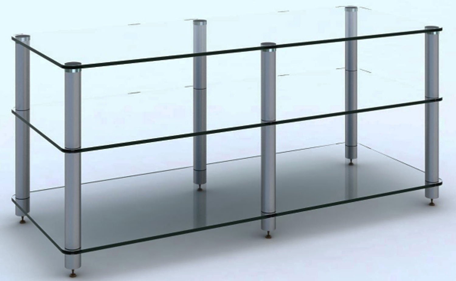 SOUNDMAGIC オーディオラック(3段合わせガラスラック)XT03GB